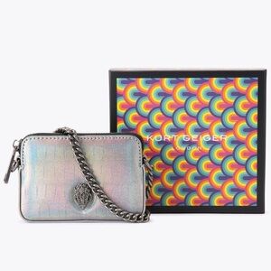 Kurt Geiger 🪢 NIB! Micro Kensington Iridescent Camera Crossbody Bag